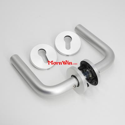 High Quality Space Aluminum Interior Door Lock Round Lever Handles