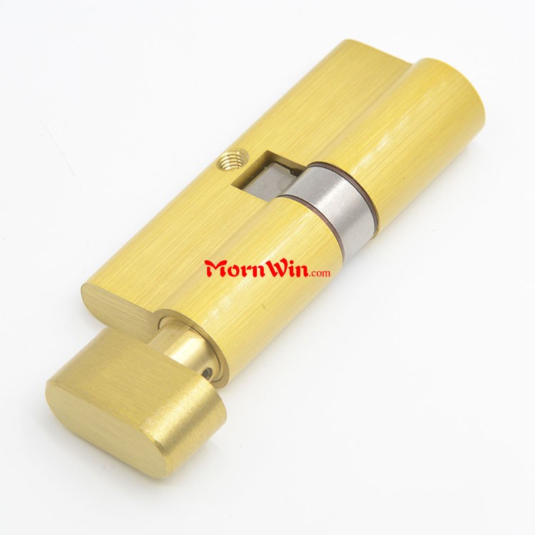 High Security Gold Brass Door Cylinder With 5 Computer Keys
