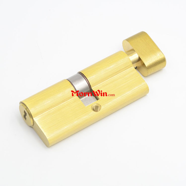 High Security Gold Brass Door Cylinder With 5 Computer Keys