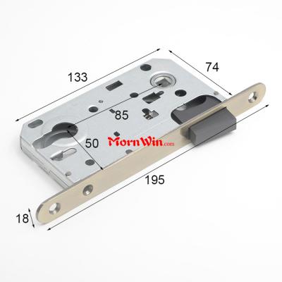 High quality bathroom 85mm 50mm magnetic mortise lock body