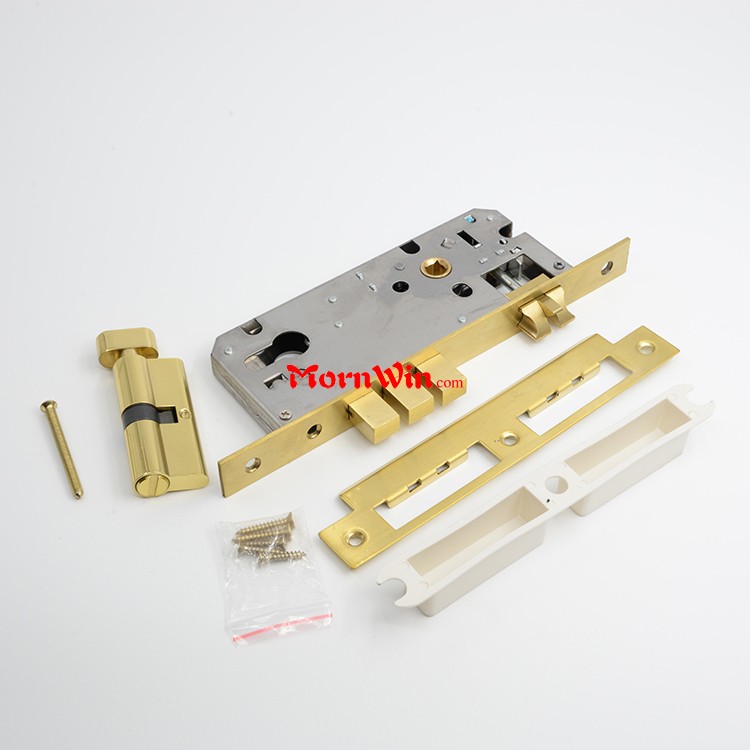 High quality euro brass gold door mortise 4585 lock body