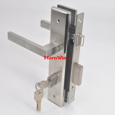 High quality front main door lock door handle lever on back plate