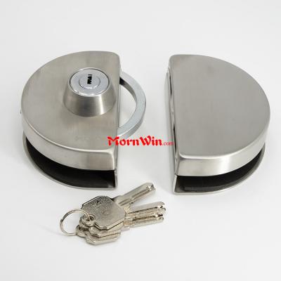 High quality oval double sided glass door lock with keys