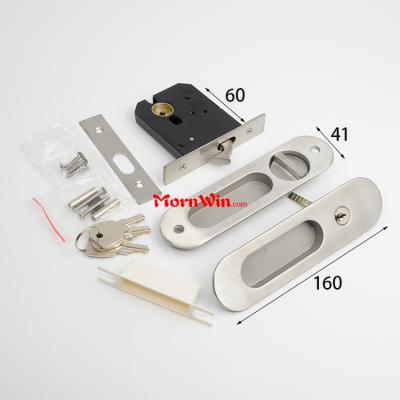 High quality stainless steel oval sliding door lock hook lock