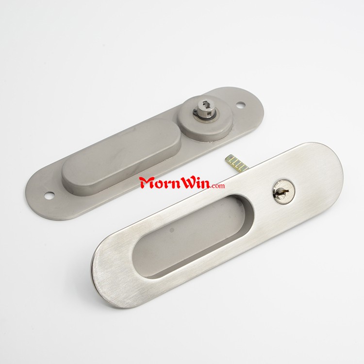High quality stainless steel oval sliding door lock hook lock