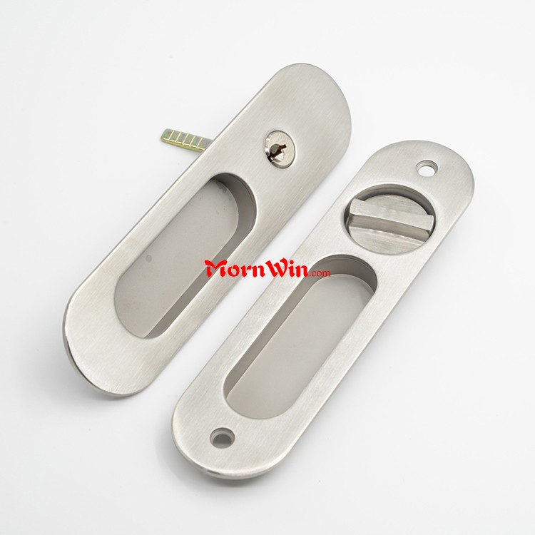 High quality stainless steel oval sliding door lock hook lock