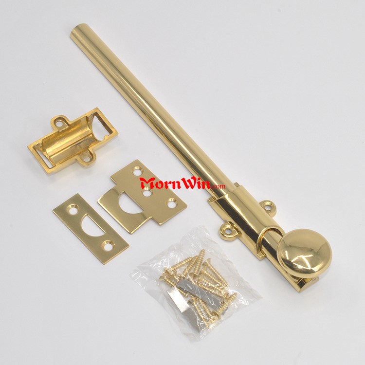 Hight quality Traditional Style Surface Solid Polished Brass Door Bolt
