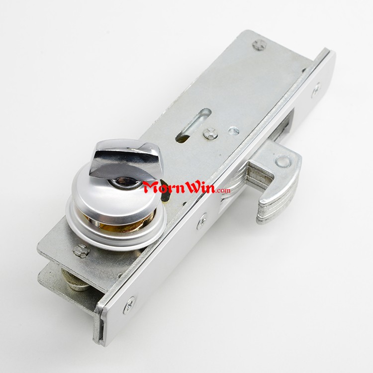 Hook sliding aluminum door mortise lock for KFC door wtih thumbturn cylinder