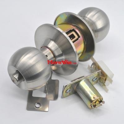 Hot sale Stainless Steel Hotel Cylindrical Ball knob Lock Knobset