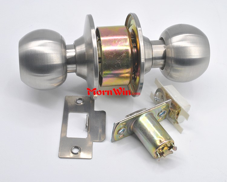 Hot sale Stainless Steel Hotel Cylindrical Ball knob Lock Knobset