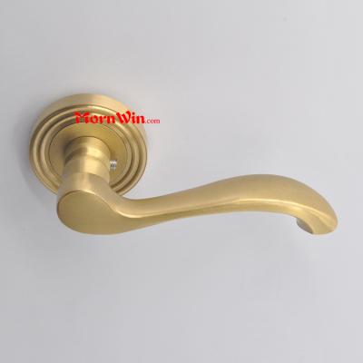 Hotel entrance door copper brass door luxurious handle