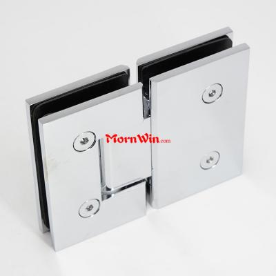 Hydraulic 180 Degree Glass To Glass Brass Glass Bathroom Shower Door Hinge Clip