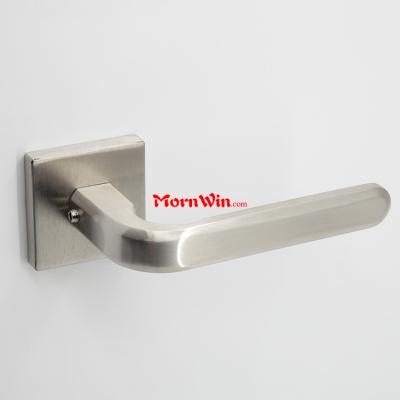 Jiangmen Hardware modern lever handle on square rose for wooden door