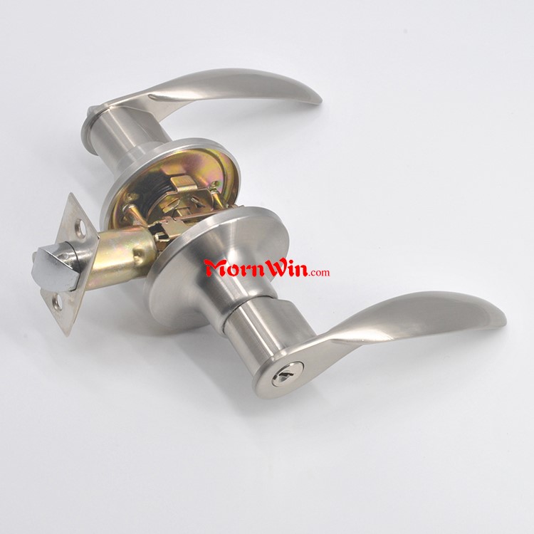 Jiangmen factory direct zinc alloy entrance tubular handle lever door lock
