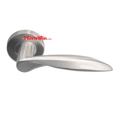 Jiangmen stainless steel American style solid lever residential door black die cast handle