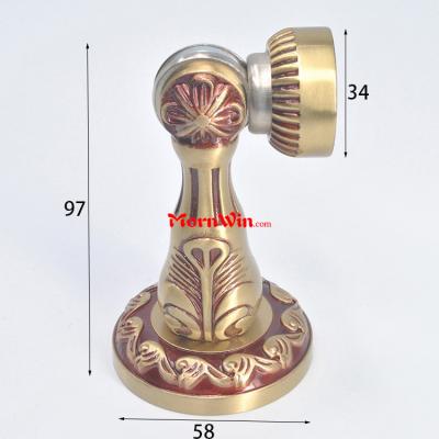 Luxury Gold Bronze European brass wooden door decorative gate magnetic door stopper