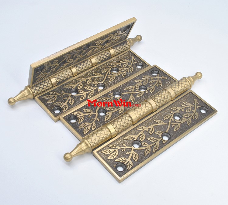 Luxury brass popular antique solid brass wooden door hinge 