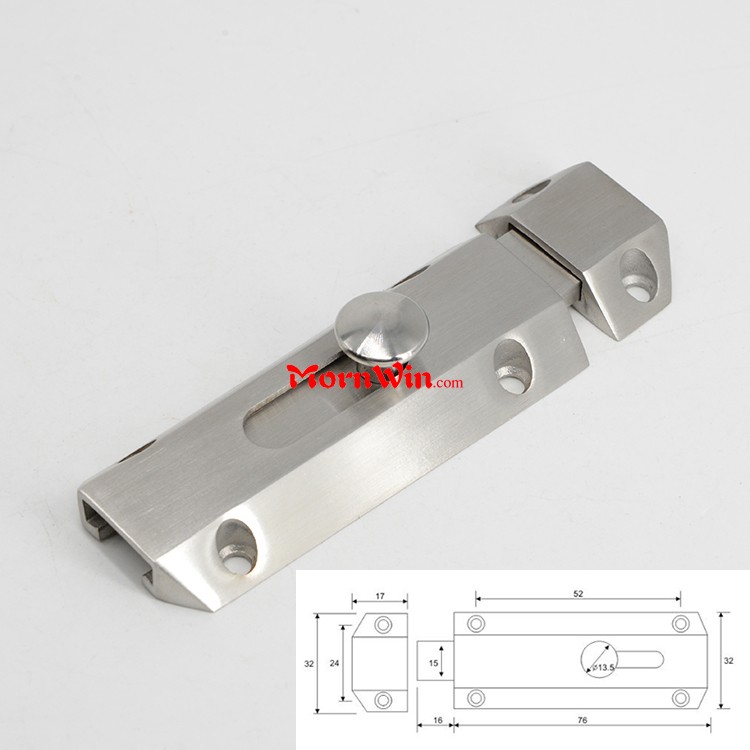 Manual Stainless Steel Security Lock Tower Door Slide Barrel Bolt