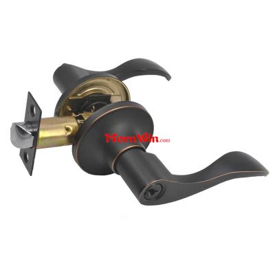 ORB Black passage door handles lever action lock tubular lever