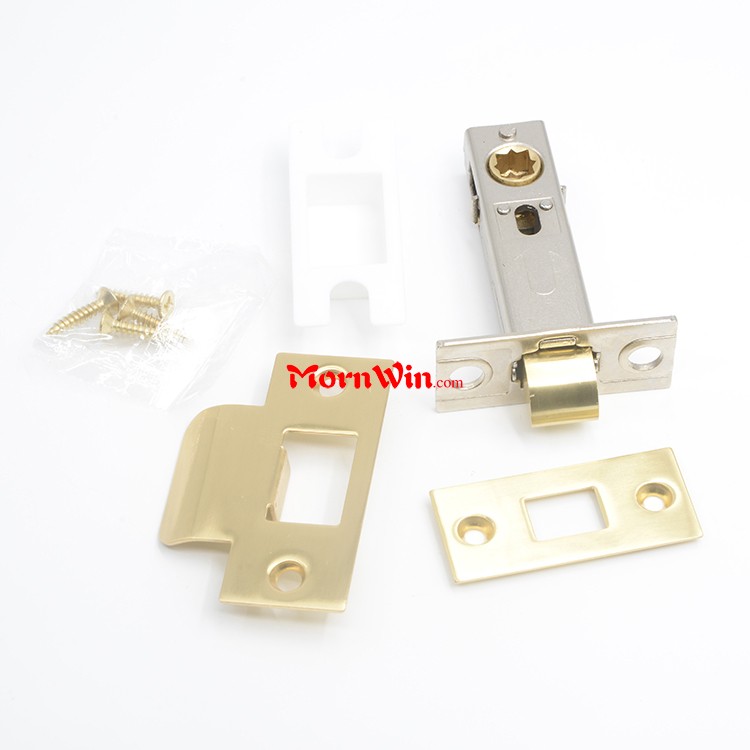 Polished Brass Door Latch bolt Tubular Mortise Passage Latch