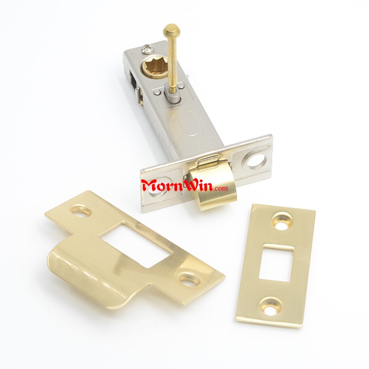 Polished Brass Tubular Mortise Door Latch 60mm privacy lock latch