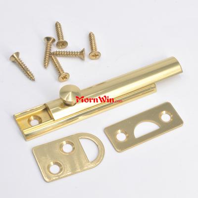 Polished Chrome Solid Brass Locking Brass Window Sliding Door Flush Bolt