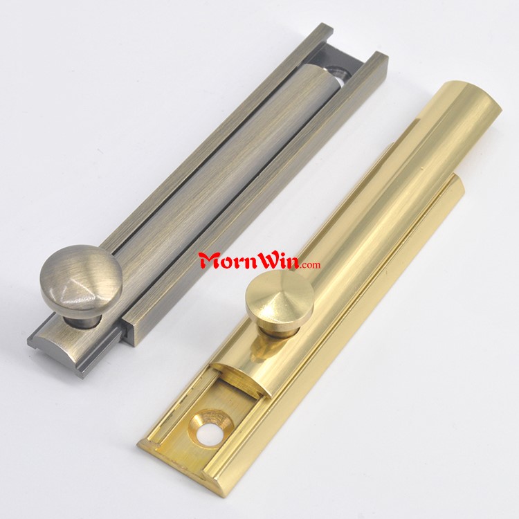 Polished Chrome Solid Brass Locking Brass Window Sliding Door Flush Bolt