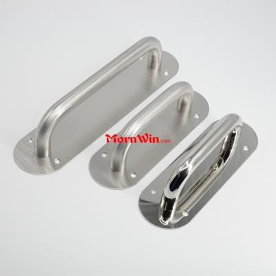 Polished or Satin Stainless Steel Door Handle PULL and PUSH Plate