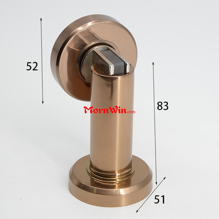 Polished rose gold magnetic stainless steel door stopper