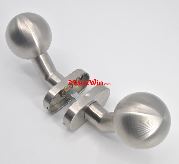 Popular Design Stainless Steel Door Round Knob with Oval Rose