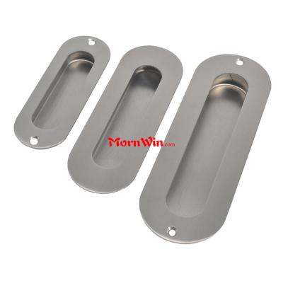 Popular surface mounted oval shape stainless steel flush pull 