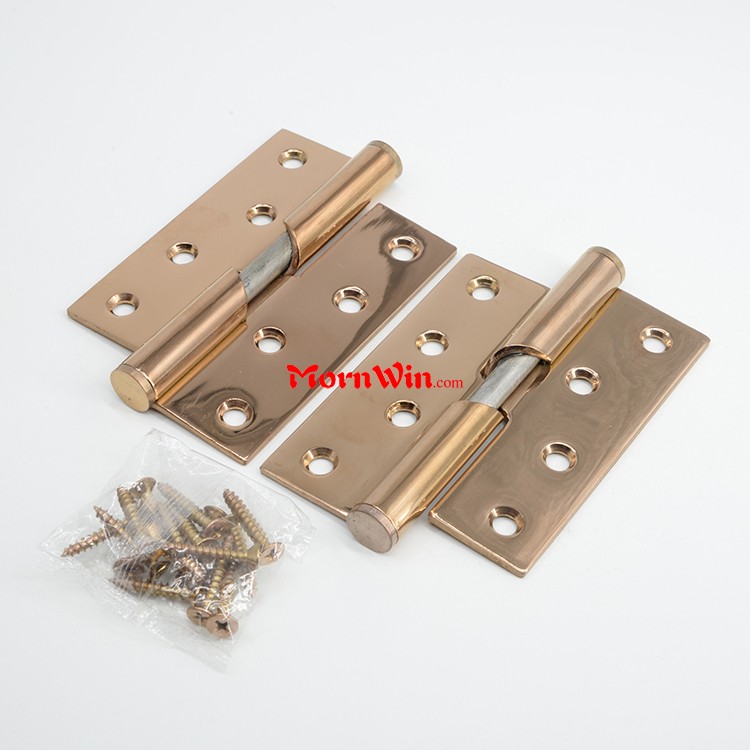 Rose Gold Polished 304 Stainless Steel Rising Falling Butt Door Hinge