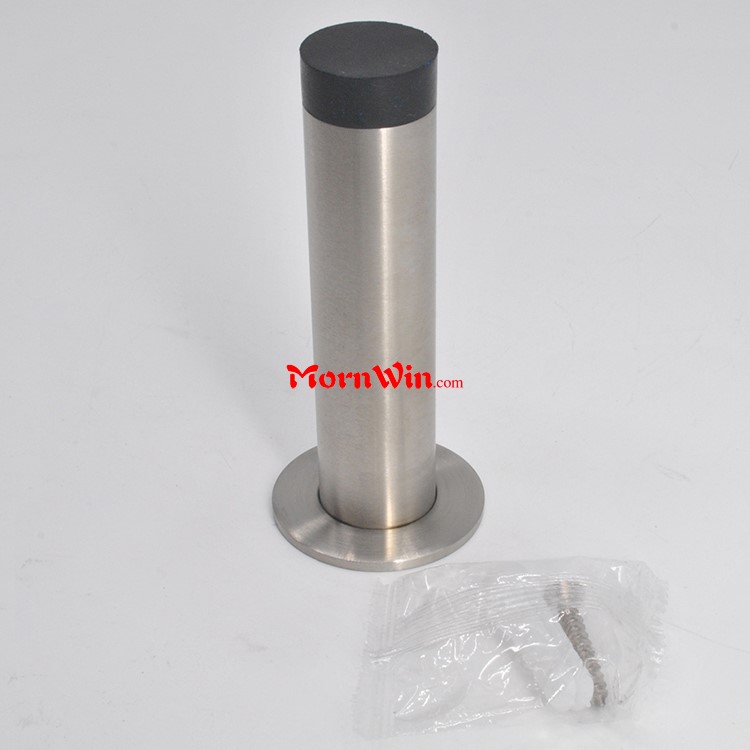 Round shape cylindrical stainless steel material door stopper