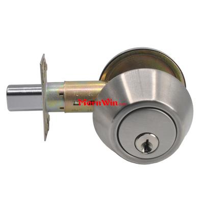 Security Stainless Steel single deadbolt entry round knob lock