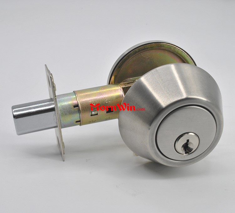 Security Stainless Steel single deadbolt entry round knob lock