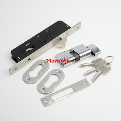 Security key opening wooden aluminium sliding door mortise hook lock 