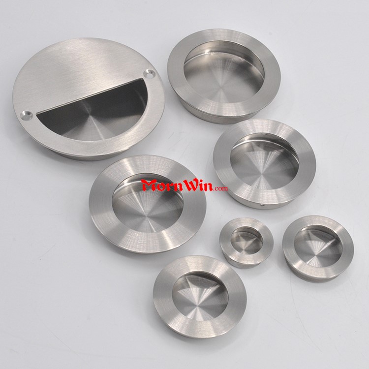 Semi Circlar Opening Round Pocket Cup Flush Pull Handle