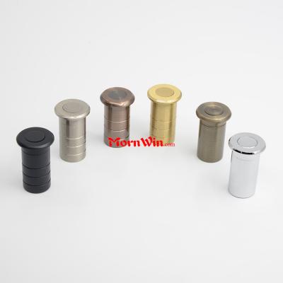 Silver color or black Brass dust proof socket strike floor mounted for flush bolt