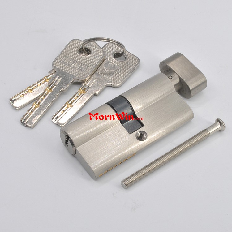 Single Open Security Brass Lock Cylinder With Door Knob Lock 