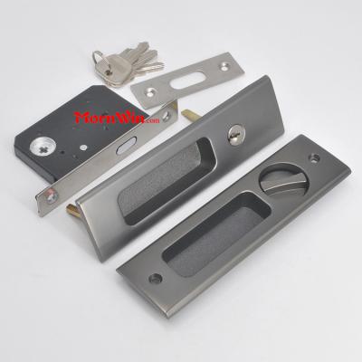 Sliding door Zinc alloy Privacy zamak bathroom mortise hook lock