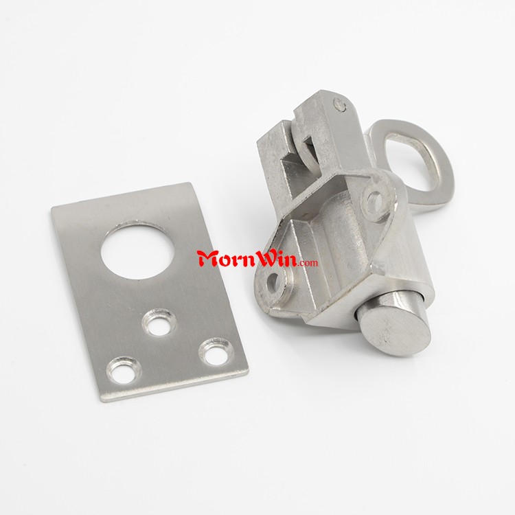 Solid Stainless Steel Toilet door bathroom window spring loaded latch