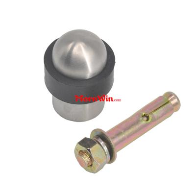 Solid Stainless steel 304 heavy duty door stopper stop with concrete anchor