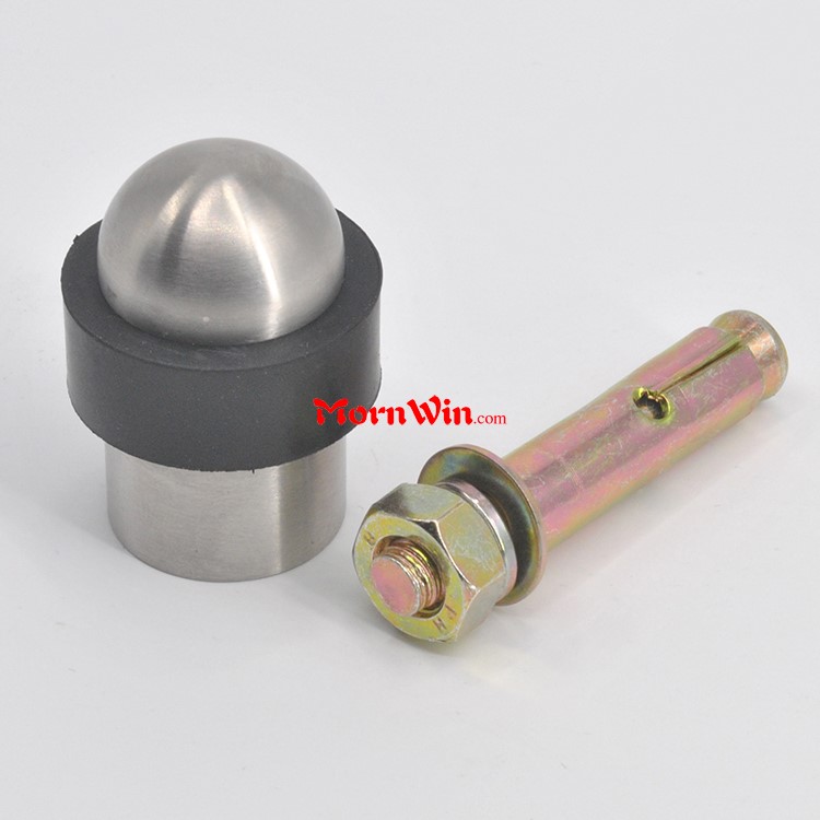 Solid Stainless steel 304 heavy duty door stopper stop with concrete anchor