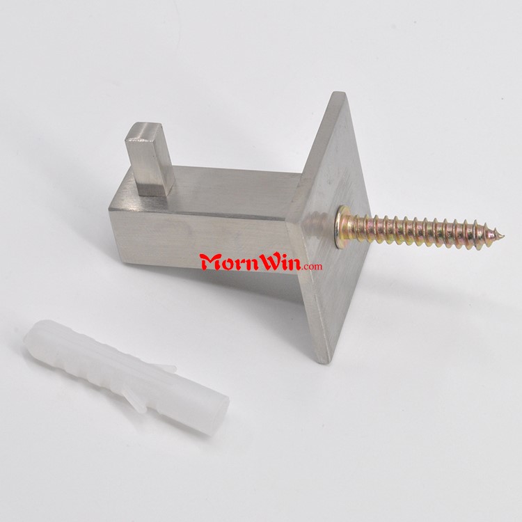 Solid Stainless steel 304 single square robe hook 