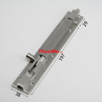 Solid casting 304 stainless steel tower door bolt