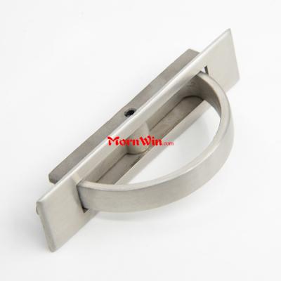 Solid stainless steel flush ring pull cabinet cupboard furniture recessed handle