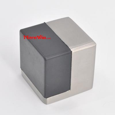 Square Casting Stainless steel door stopper with rubber