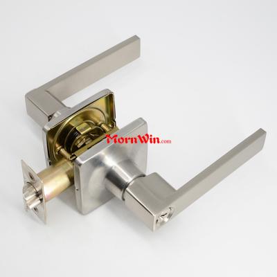 Square Rosette Zinc alloy tubular lever handle interior door lock