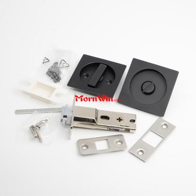 Square Sliding Door Hook Lock Invisible Move Door Lockset