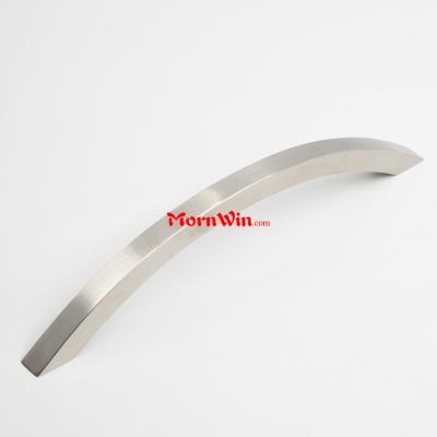 Square stainless steel cabinet bow pull handle